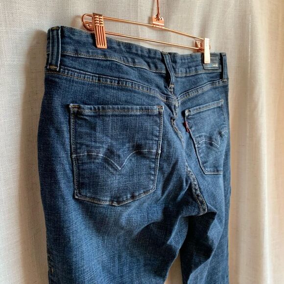 Levi’s Women’s Size 10 Black Tag Bootcut Jeans Medium Wash Stretch Denim Pants - Picture 11 of 16